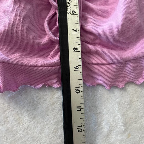 Abound Shirt Womens Medium Purple Sleeveless Drawstring Crop Top NWOT - Picture 6 of 7